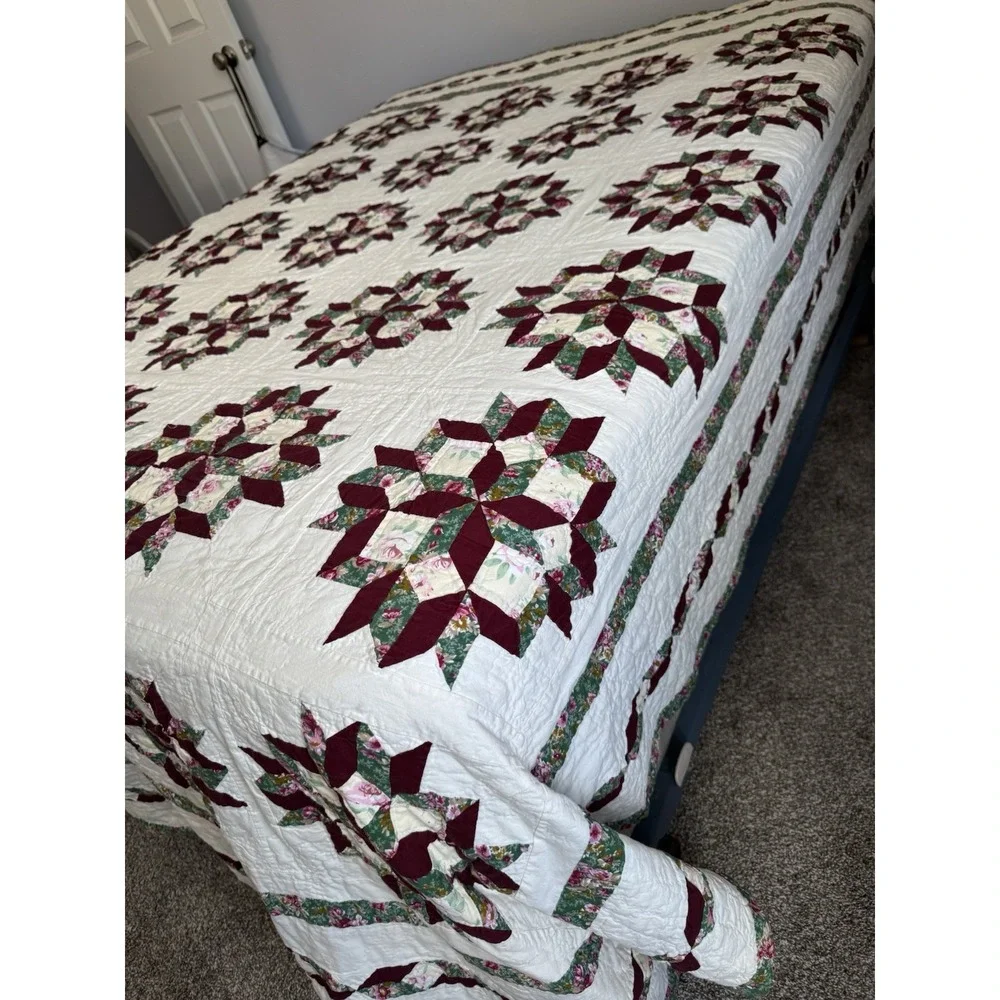Vintage Quilt Bedspread King 82 X 93